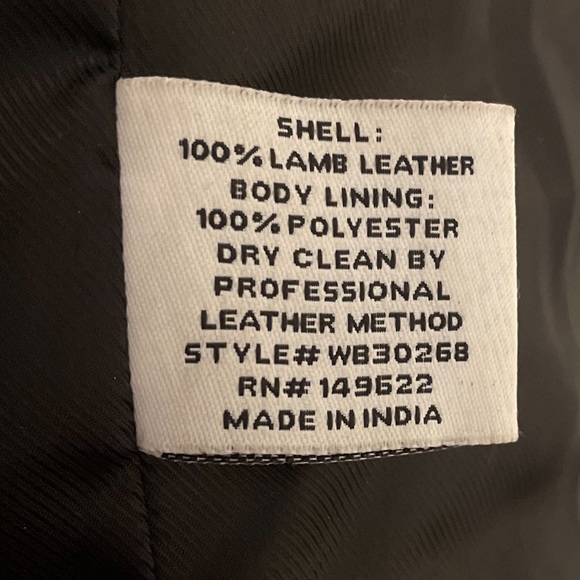 WALTER BAKER Lamb Leather Down Coat - Picture 4 of 5